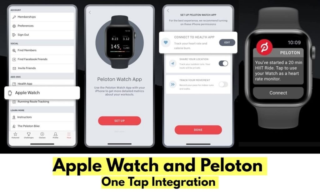 apple watch and peloton bike plus